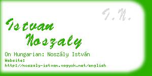 istvan noszaly business card