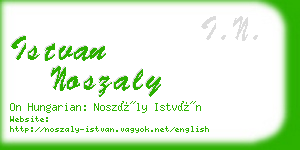 istvan noszaly business card